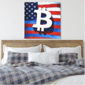 ビットコインUSA キャンバスプリント (インサイチュ (寝室))