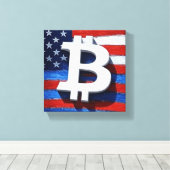 ビットコインUSA キャンバスプリント (インサイチュ (ウッドフロア))
