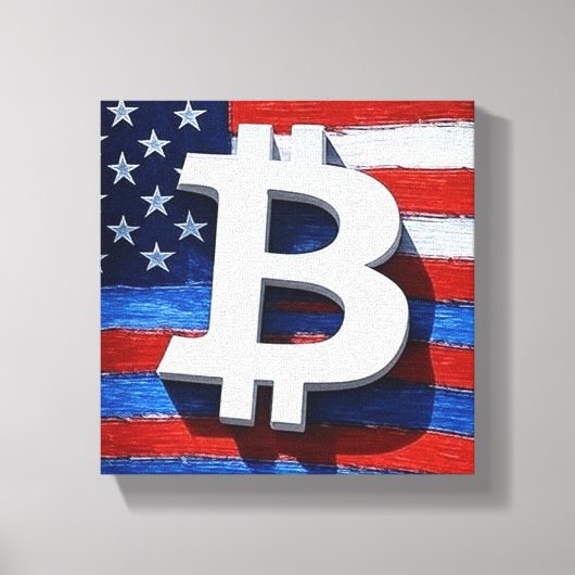 ビットコインUSA キャンバスプリント (正面)