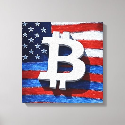ビットコインUSA キャンバスプリント (正面)