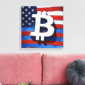 ビットコインUSA キャンバスプリント (インサイチュ (リビング))