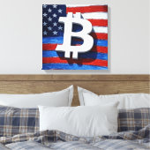 ビットコインUSA キャンバスプリント (インサイチュ (寝室))