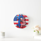 ビットコインUSA ラウンド壁時計 (ホーム)