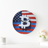 ビットコインUSA ラージ壁時計 (ホーム)