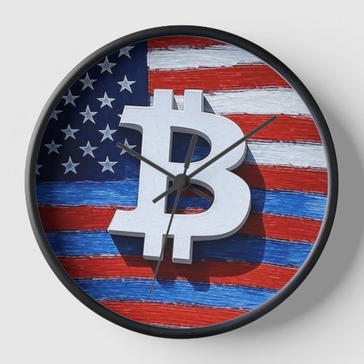 ビットコインUSA 壁時計 (正面)