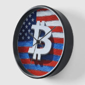 ビットコインUSA 壁時計 (傾斜)