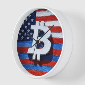 ビットコインUSA 壁時計 (傾斜)