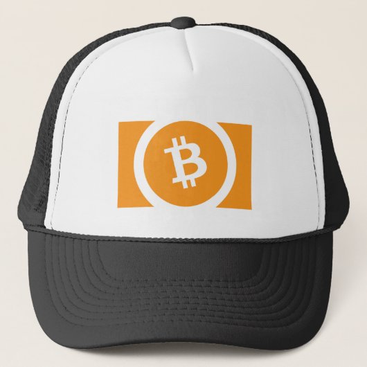ビットコカッコいいイン現金暗号通貨の硬貨標識 キャップ (正面)