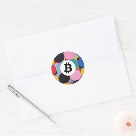 ビットコカラフルイン ラウンドシール (封筒)