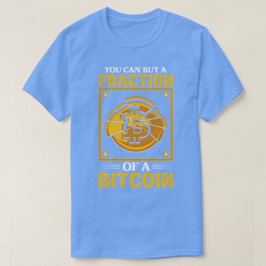 ビットコ買インCrypto Bの一部を使用でおもしろいきる Tシャツ (デザイン正面)