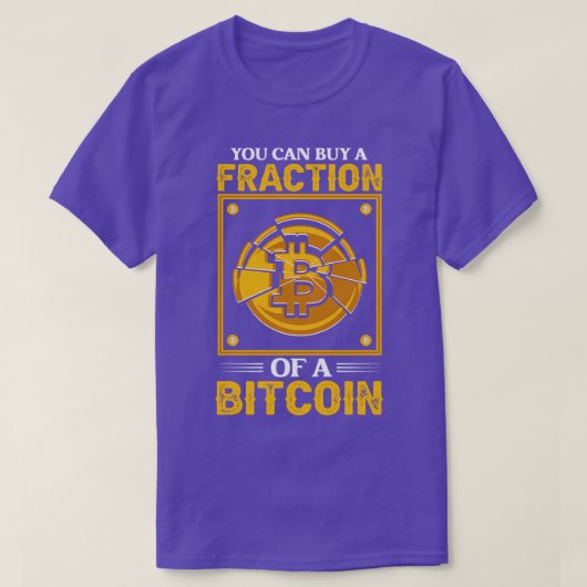 ビットコ買インCrypto Bの一部を使用でおもしろいきる Tシャツ (デザイン正面)