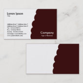 ビットテン – 濃い茶色 名刺 (正面/裏面)