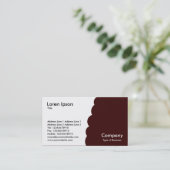 ビットテン – 濃い茶色 名刺 (スタンド正面)