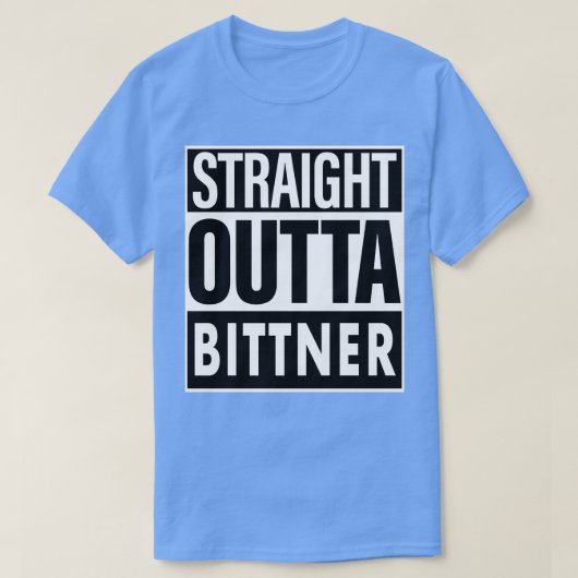ビットナー名ストレートアウトタビットナー Tシャツ (デザイン正面)