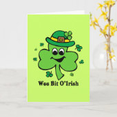 ビットOのちっぽけなアイルランド語 カード (黄色い花)