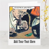 ビッパーソナライズされたクヴィンテージ漫画カード カード (黄色い花)