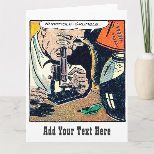 ビッパーソナライズされたクヴィンテージ漫画カード カード (正面)