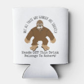 ビッパーソナライズされたク足 缶クーラー (裏面)