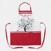 ビッパーソナライズされたク・ファミリー・ツリー(20名) エプロン (正面)