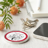 ビッパーソナライズされたク・ファミリー・ツリー(20名) キーホルダー (側面)