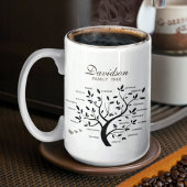 ビッパーソナライズされたク・ファミリー・ツリー(20名) コーヒーマグカップ