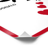 ビッパーソナライズされたク・ファミリー・ツリー（20名） ポスター (コーナー)