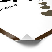 ビッパーソナライズされたク・ファミリー・ツリー（20名） ポスター (コーナー)