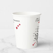 ビッパーソナライズされたク・ファミリー・ツリー（20名） 紙コップ (右)