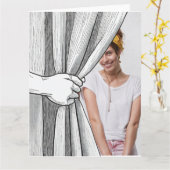 ビッパーソナライズされたク・フォト・カード カード (黄色い花)