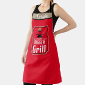 ビッパーソナライズされたググリルおもしろいパパパパジョーク エプロン (インサイチュ)