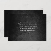 ビップグラムブラック結婚ズホテルアコモデーション エンクロージャーカード (正面/裏面)