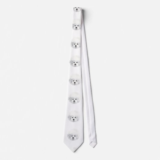 ビッホンフリーズ犬_パターン_ ネクタイ (正面)