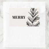 ビッメリーク葉 長方形シール (バッグ)