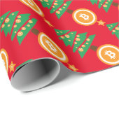 ビッメリーマス！ビットコインクリスマスレッドホリデイ ラッピングペーパー (ロールコーナー)