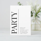 ビッモダンはっきりしたクパーティー披露宴 エンクロージャーカード (スタンド正面)