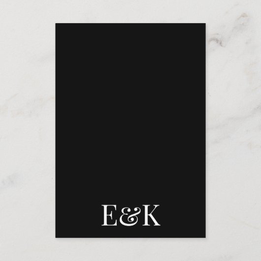 ビッモダンはっきりしたクパーティー披露宴 エンクロージャーカード (裏面)