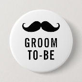 ビッモダンクはっきりしたブラックバチュラーパーティグルーミング 缶バッジ (正面)