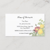 ビッモダンクバラフローラストライプ地主 名刺 (裏面)