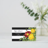 ビッモダンクバラフローラストライプ地主 名刺 (スタンド正面)