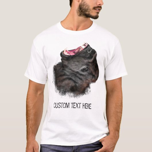 ビッ怒クGorilla Tシャツおもしろい – テキスト Tシャツ (正面)