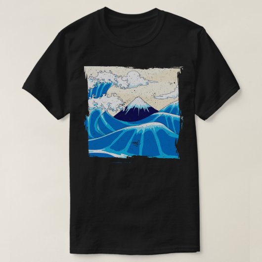 ビッ日本のグウェーブジャパン Tシャツ (デザイン正面)