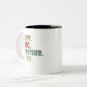 ビッ最高のグ・ブラザーエバーオールド兄弟姉妹10代の若者ギフト ツートーンマグカップ (正面左)