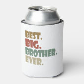ビッ最高のグ・ブラザーエバーオールド兄弟姉妹10代の若者ギフト 缶クーラー (缶正面)