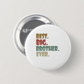 ビッ最高のグ・ブラザーエバーオールド兄弟姉妹10代の若者ギフト 缶バッジ (正面&裏面)