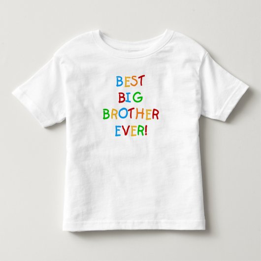 ビッ最高のグ・ブラザー トドラーTシャツ (正面)