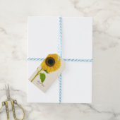 ビッ絵を描グスフラワー素朴カントリーシック ギフトタグ (より糸付き)