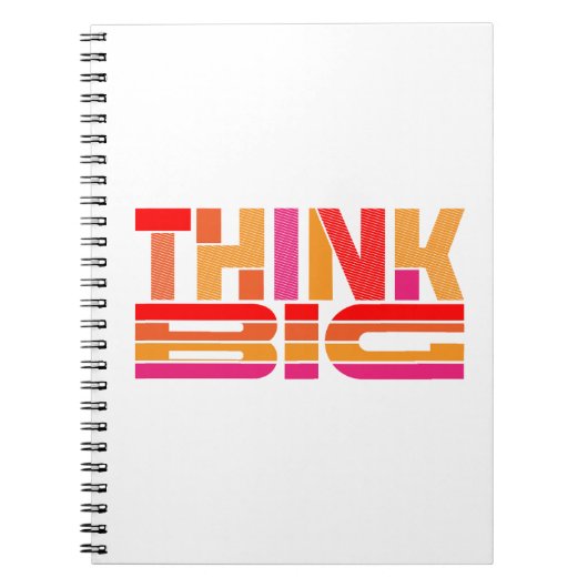 ビッ考えクやる気を起こさせる ノートブック (正面)