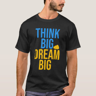 ビッ考えク・ドリームビッやる気を起こさせるクは引用文Tシャツ Tシャツ