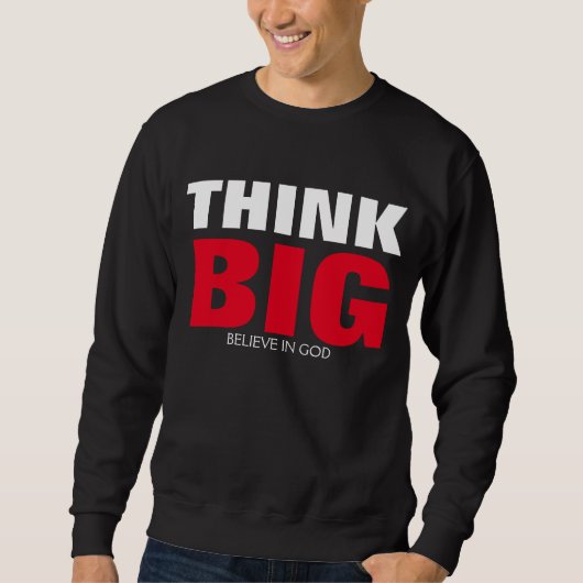 ビッ考えクTシャツ スウェットシャツ (正面)