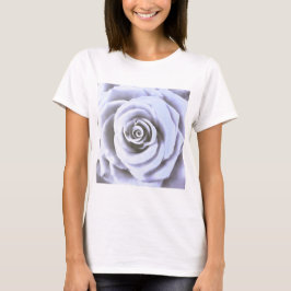 ビッ芸術的グ淡い色の・ブルーバラ Tシャツ